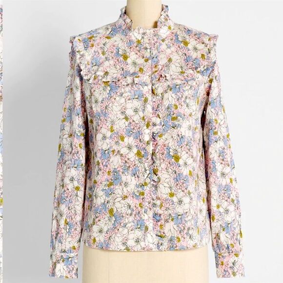 ModCloth Like A Little Prairie Button-Up Shirt - Picture 1 of 7